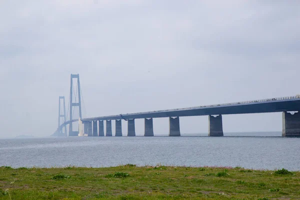 Połączenie mostu Wielkiego Pasa w Dnmark — Zdjęcie stockowe