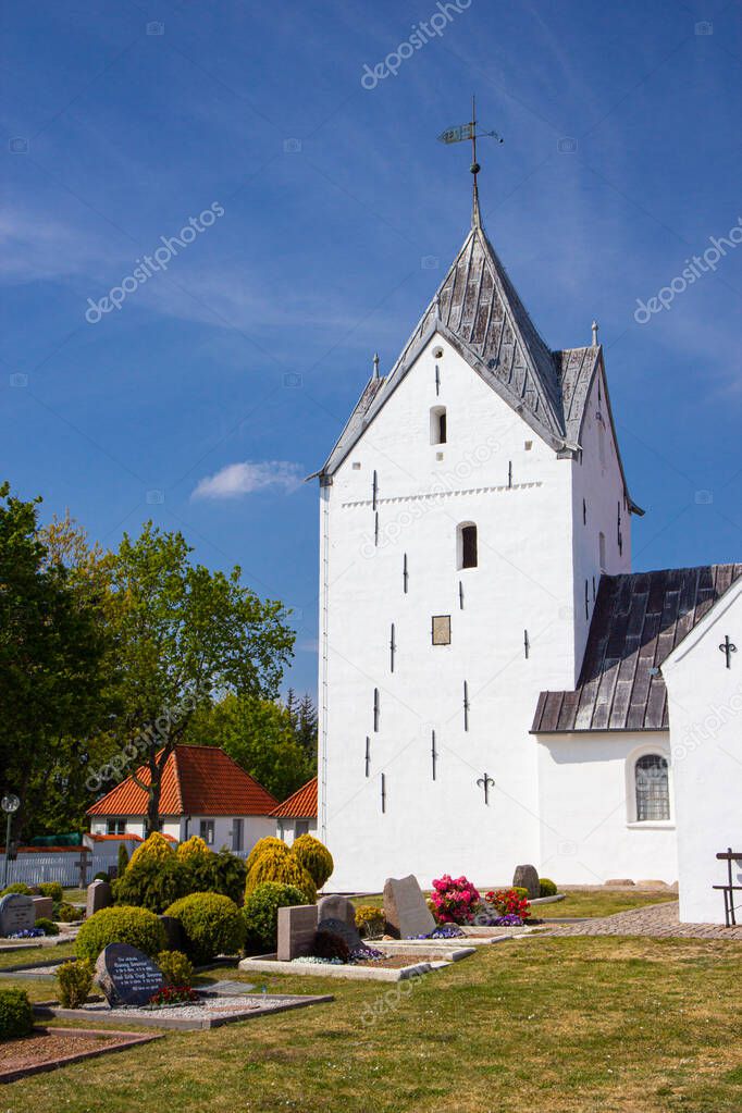 Sankt Clemens Church located in the island of Romo