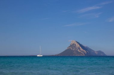 İtalya 'nın Sardunya adasında Spiaggia Porto Taverna