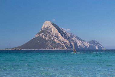 İtalya 'nın Sardunya adasında Spiaggia Porto Taverna