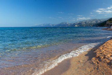 Cala Gonone, Sardinya 'daki Palmasera plajı manzarası