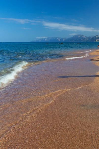 Cala Gonone, Sardinya 'daki Palmasera plajı manzarası — Stok fotoğraf