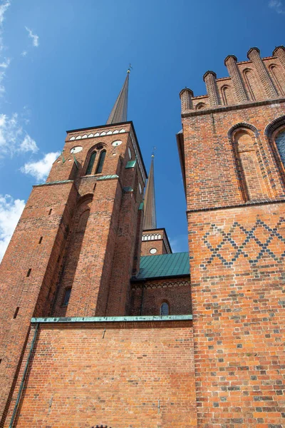 Vista de la famosa Catedral de Roskilde en Dinamarca —  Fotos de Stock