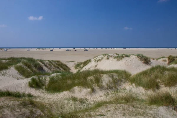 Dune di sabbia dell'isola di Romo, Danimarca occidentale — Foto Stock