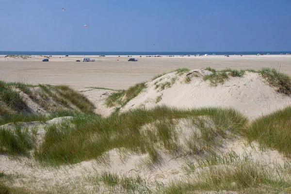 Zandduinen van Eiland Romo, West-Denemarken — Stockfoto