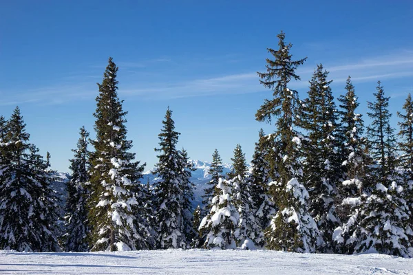 Beautiful view of Austrian ski resort, Dachstein region, Alps Stock Photo