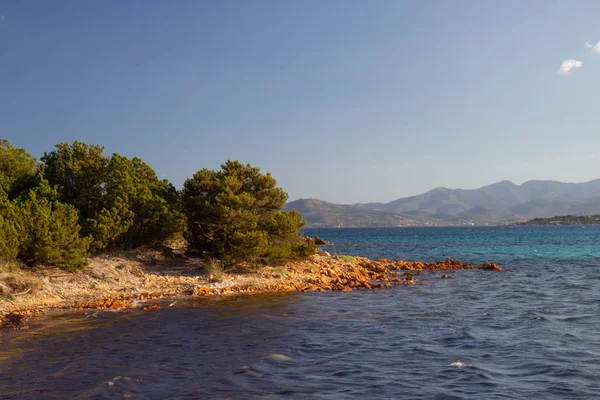 Stony coast line of Sardinia island, Italy — Stockfoto