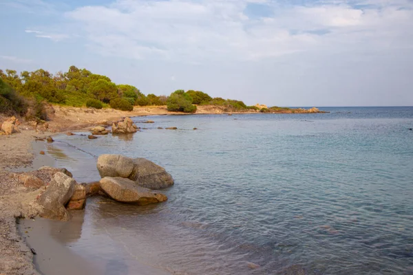 Stony coast line of Sardinia island, Italy — Stock Fotó