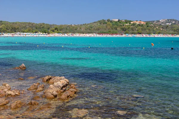 Stony coast line of Sardinia island, Italy — Stockfoto