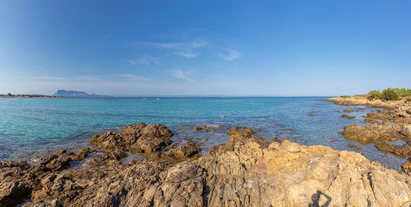 Stony coast line of Sardinia island, Italy — Stockfoto