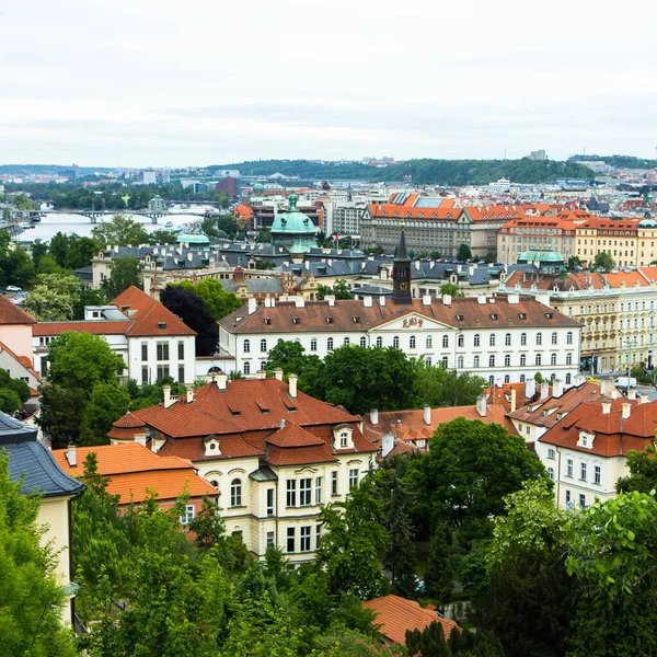 Arerial View Daken Van Praag Oude Stad Tsjechië — Stockfoto