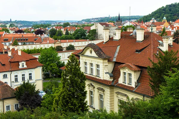Vista Arerial Dos Telhados Cidade Velha Praga República Checa — Fotografia de Stock
