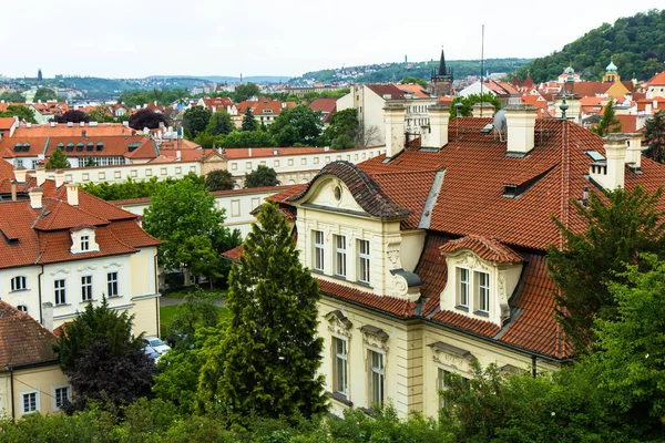 Arerial View Daken Van Praag Oude Stad Tsjechië — Stockfoto