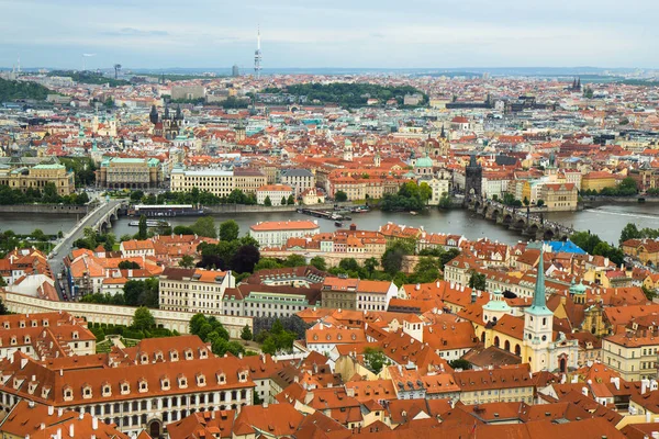 Vue Panoramique Sur Les Toits Vieille Ville Prague République Tchèque — Photo