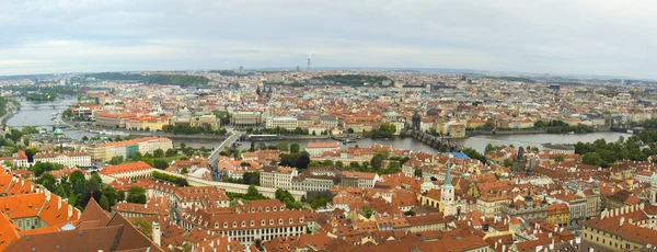 Luftaufnahme Der Dächer Der Prager Altstadt Tschechische Republik — Stockfoto