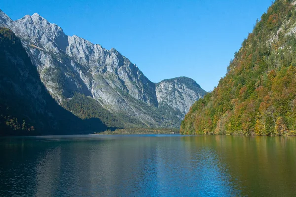 Berchtesgaden Ulusal Parkı Bavyera Almanya Ünlü Koenigssee — Stok fotoğraf