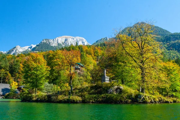 Famoso Koenigssee Parque Nacional Berchtesgaden Baviera Alemania —  Fotos de Stock