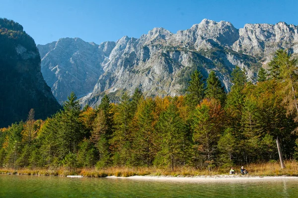 Berchtesgaden Ulusal Parkı Bavyera Almanya Ünlü Koenigssee — Stok fotoğraf