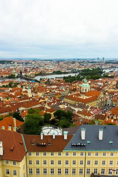 Vue Panoramique Sur Les Toits Vieille Ville Prague République Tchèque — Photo