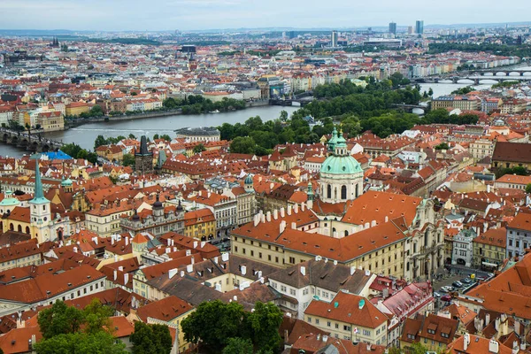 Vue Panoramique Sur Les Toits Vieille Ville Prague République Tchèque — Photo