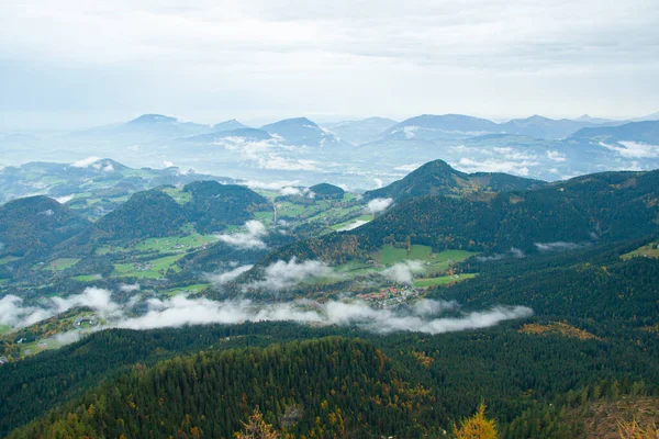 Uitzicht Het Alpendal Vanuit Het Kehlsteinhaus Nationaal Park Berchtesgaden Duitsland — Stockfoto