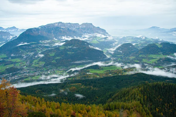 Άποψη Της Κοιλάδας Των Άλπεων Από Εθνικό Πάρκο Kehlsteinhaus Berchtesgaden — Φωτογραφία Αρχείου