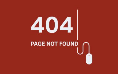 404 hata sayfası. Vektör çizim.