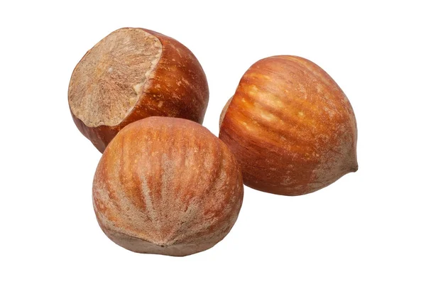 Group of nuts on a white background — Stock Photo, Image