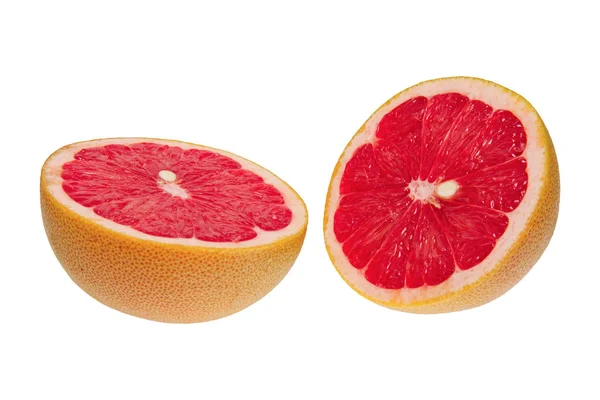 Frische Grapefruits auf weißem Hintergrund — Stockfoto