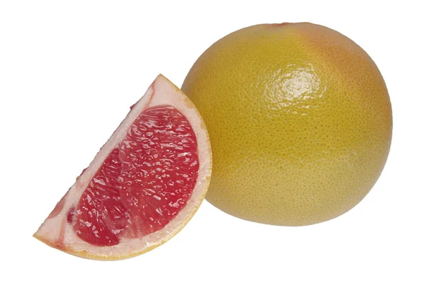 Čerstvé grapefruity izolovat na bílém pozadí — Stock fotografie