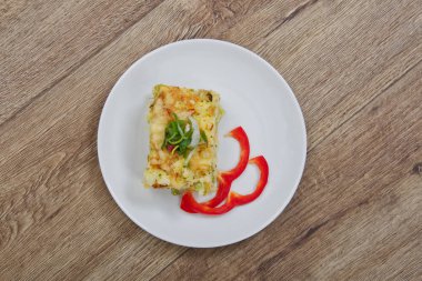 Sütlaç brokoli bir tablo ile