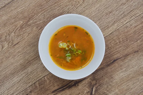 Kikkererwten Soep met groente op een tafel — Stockfoto