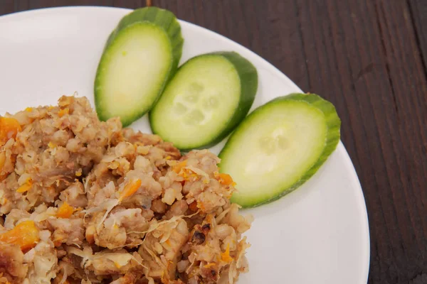 Alforfón al horno con calabaza — Foto de Stock