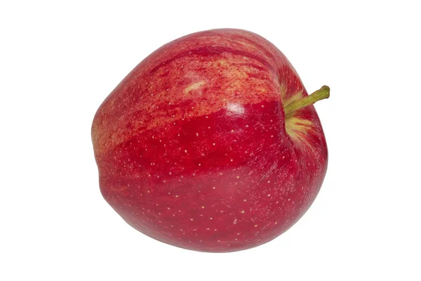 Manzana roja sobre un fondo blanco — Foto de Stock