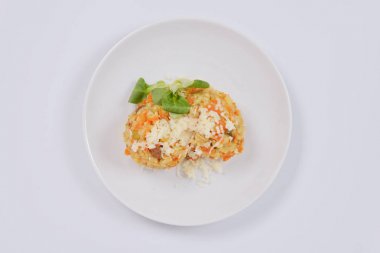 Havuç ve beyaz peynirli risotto