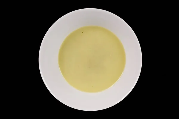 Egészséges spenót leves, egy fekete — Stock Fotó