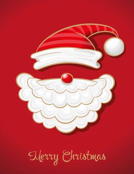 Santa Claus. Christmas background — Stock Vector