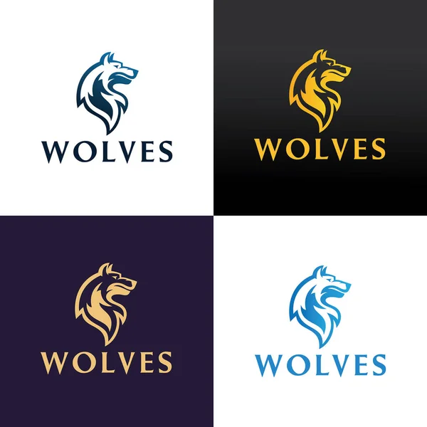 Wolves Vector — Stock Vector
