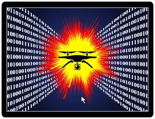 Hacker uccide a distanza Drone — Foto Stock
