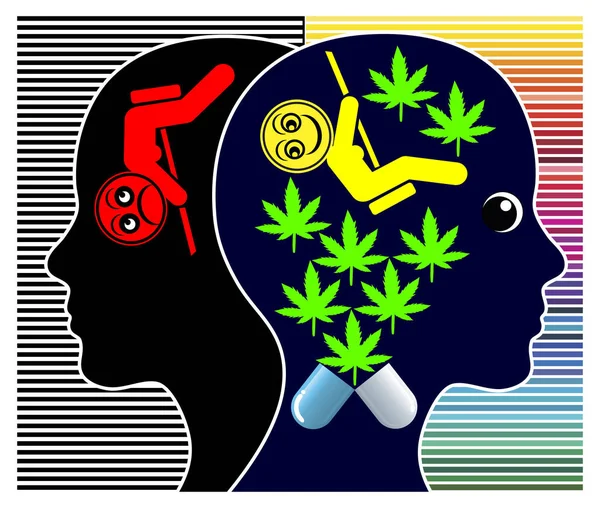 Cannabis medica per le depressioni — Foto Stock