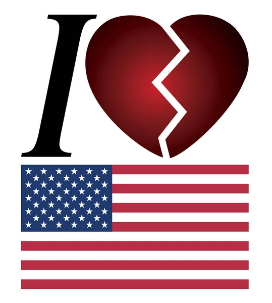 I no longer love America — Stock Photo, Image