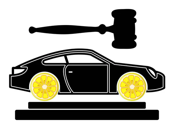 Lemon Car Court Caso — Foto Stock