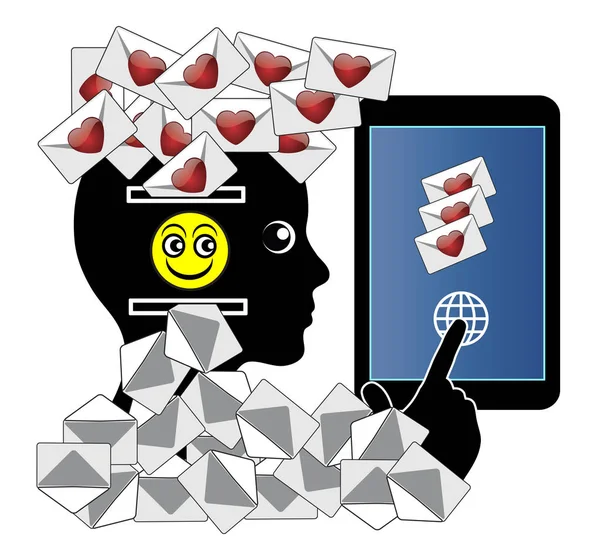 Addicted to Messages — Stock Photo, Image