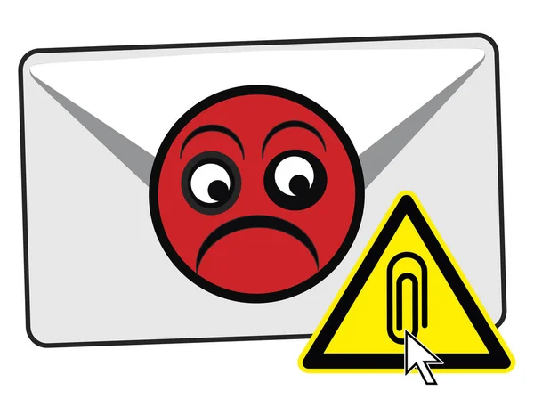 Do not Open Email Attachments — Stock Photo, Image