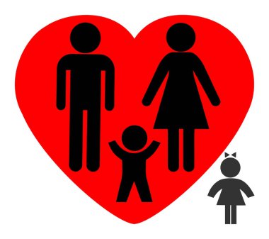 En sevdiğim bir çocuğun ebeveyni. Annem ve babam iyilik oğlu kızı üzerinde