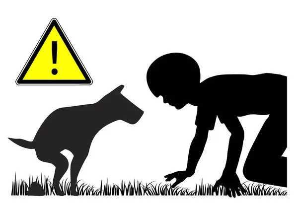 Köpek Dışkısı Çocuklar Için Zararlıdır Evcil Hayvanlar Parazit Taşır Küçük — Stok fotoğraf