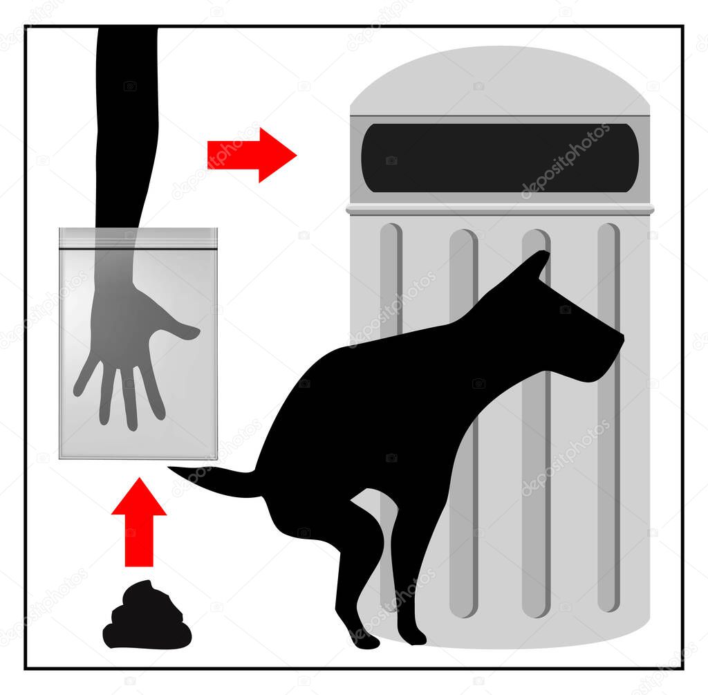 Pick up dog poop. Dog owners are responsible to collect and dispose the waste of their pets.