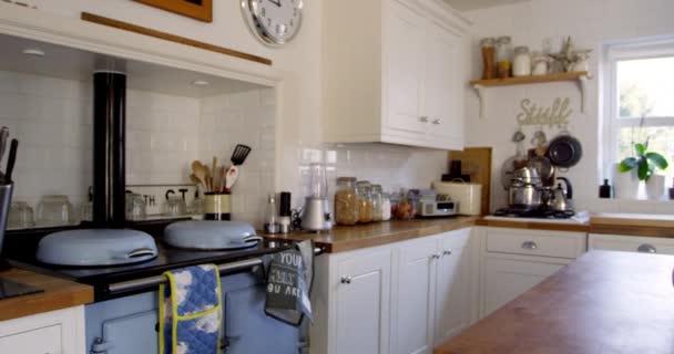 Kitchen In Family Home — Stock Video