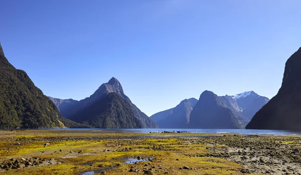 Paisagem panorâmica de Milford Sound — Fotografia de Stock