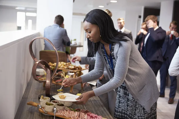 Delegates At Lunch Buffet — Stock Photo, Image